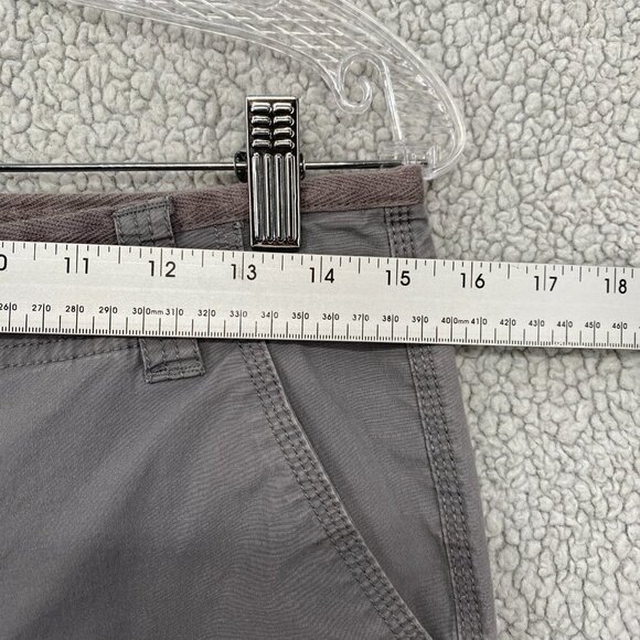 DKNY Jeans Shorts Womens Size 6 Gray Flat Front Pockets Lightweight Casual - Picture 2 of 8